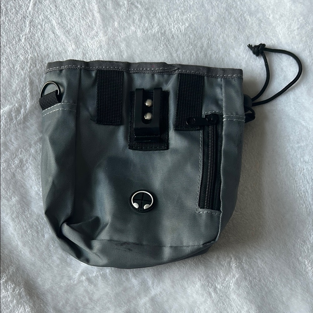 Gray Mesh Dog Treat Bag - Picture 2 of 3